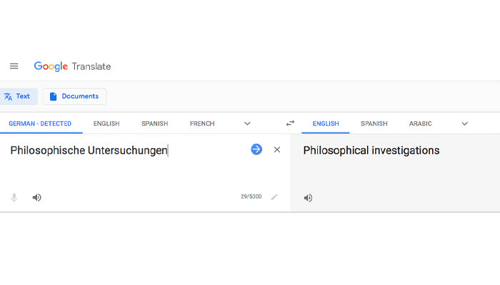 Found in Translation: Google Translate is a manifestation of Wittgenstein’s theory of language