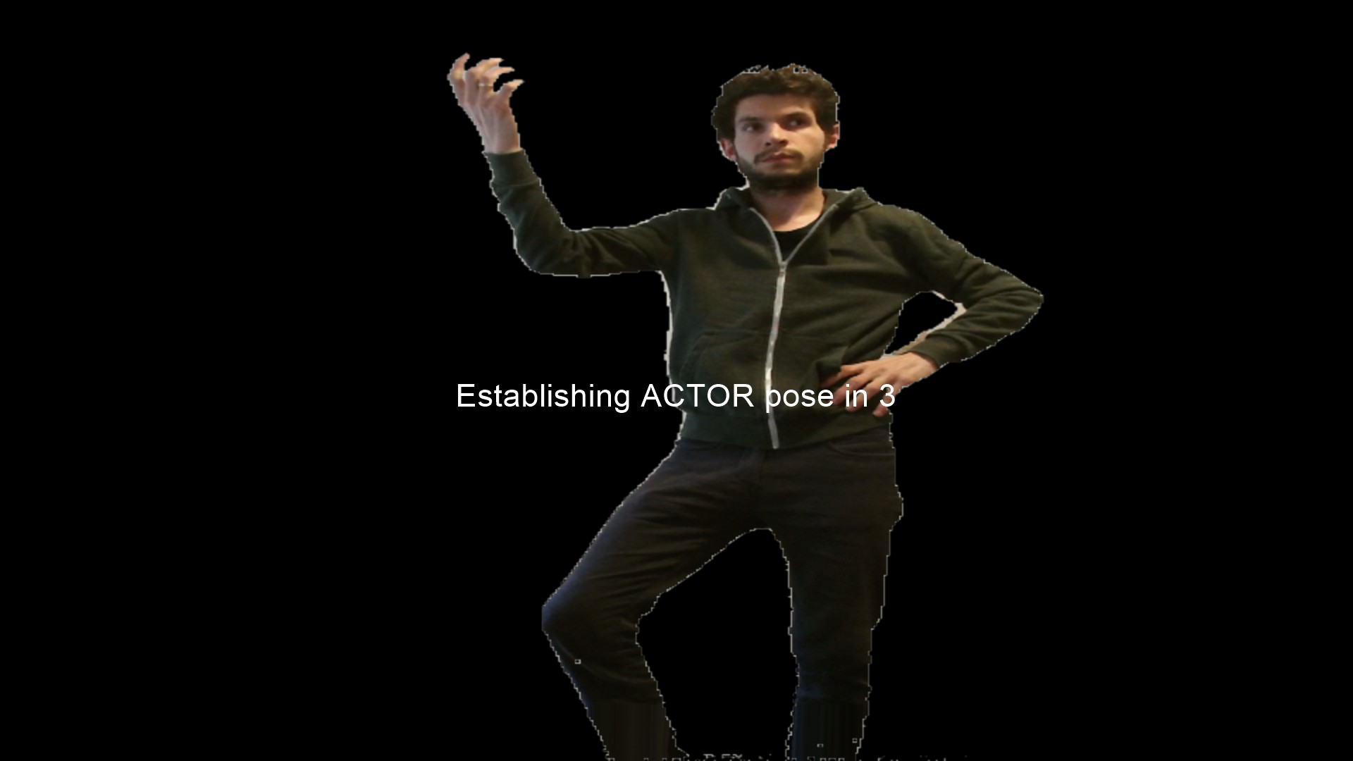 Establishing actor pose