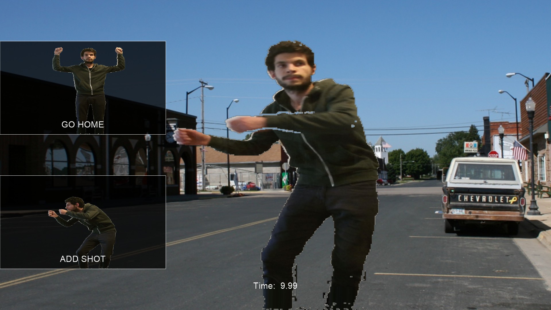 User adding shot marker