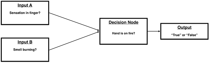 A diagram that illustrates how a perceptron can be useful