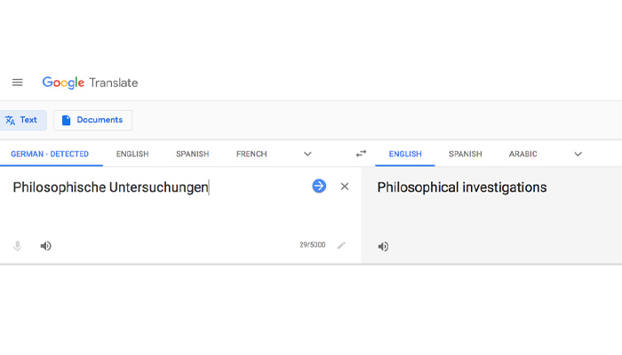 Found in Translation: Google Translate is a manifestation of Wittgenstein’s theory of language